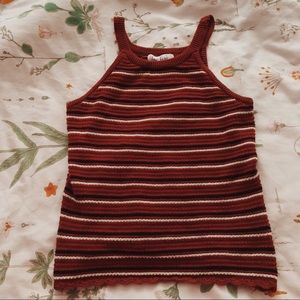 Stripped halter top